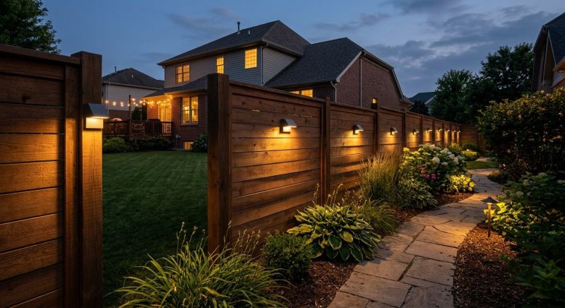 Fence Lighting Installation in Olathe, KS