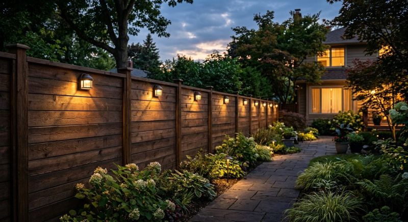 Fence Lighting Installation in Heber City, UT