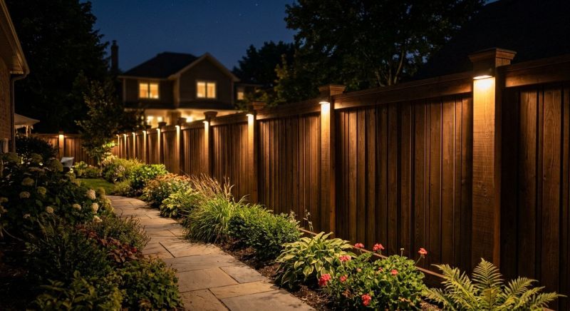 Fence Lighting Installation in Denver, CO