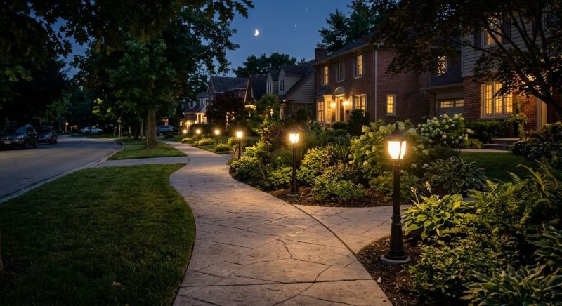 Sidewalk Lighting Installation in Denver, CO