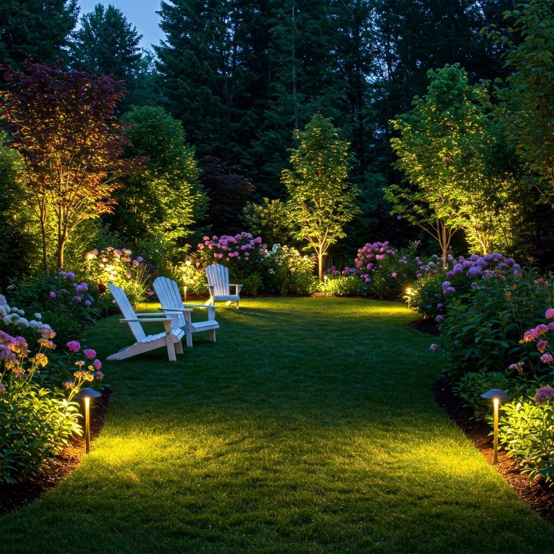 Spring Landscape Lighting Installation