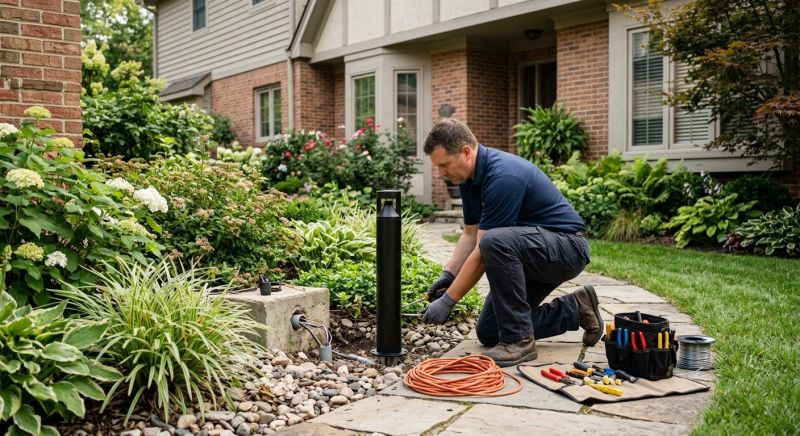 Terrace Lighting Installation in Littleton, CO