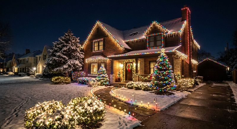 Xmas Lights Installation in Alpharetta, GA