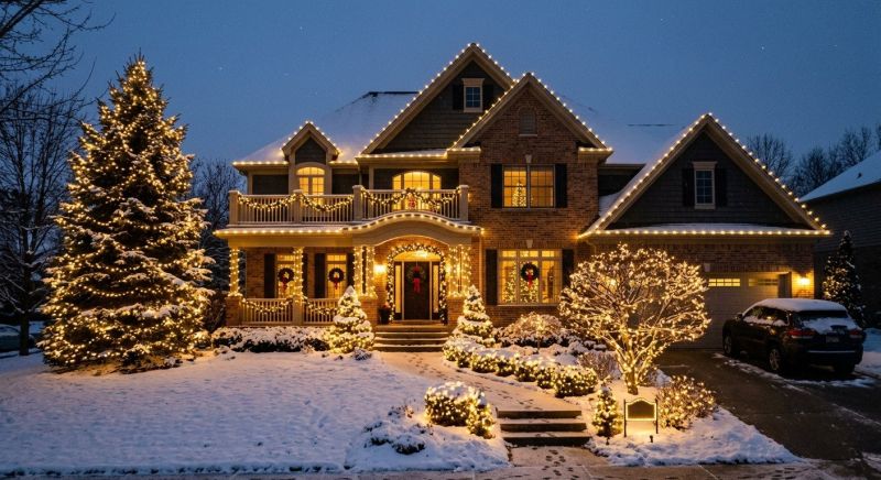 Christmas Lights Installation in Overland Park, KS