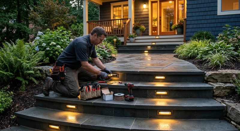 Courtyard Light Installation in Orem, UT