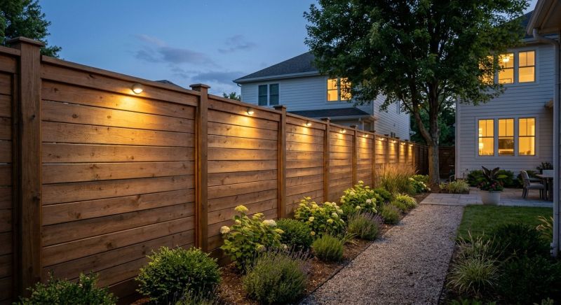 Fence Lighting Installation in Olathe, KS