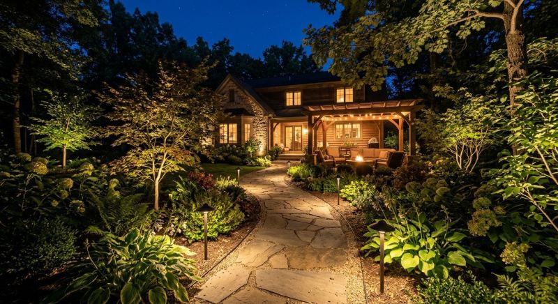 Garden Lighting Installation in Overland Park, KS