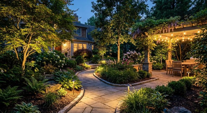 Garden Lighting Installation in Pasadena, CA