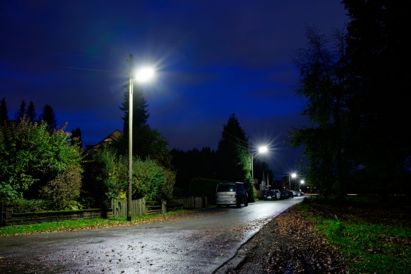 Sidewalk Lighting Installation