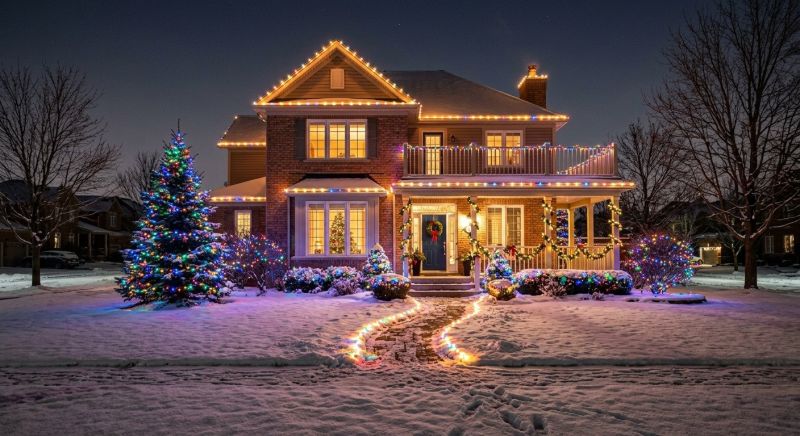 Holiday Lights Installation in Overland Park, KS