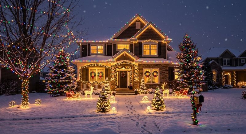 Holiday Lights Installation in Overland Park, KS