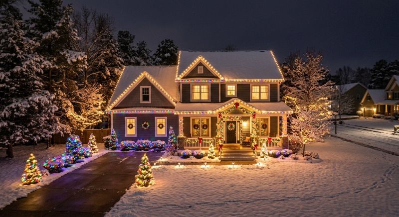 Holiday Lights Installation in Alpharetta, GA