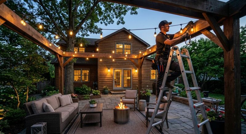 Patio Lights Installation in Heber City, UT