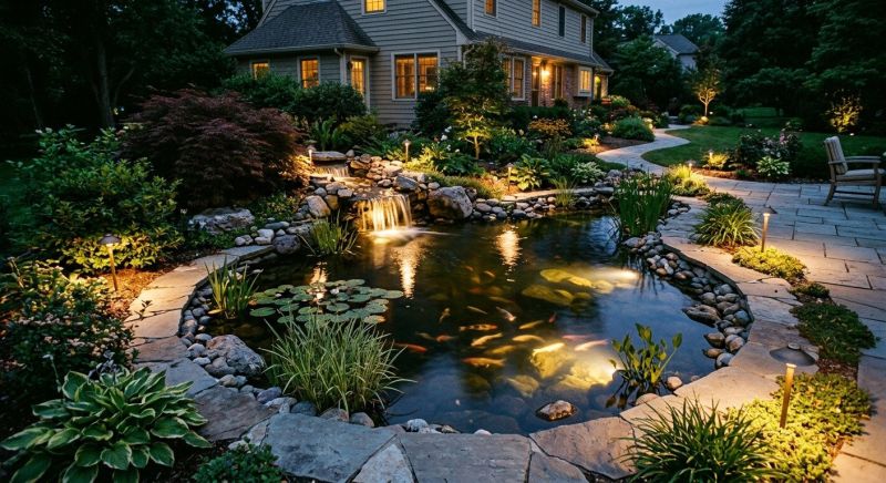 Pond Lighting Installation in Kansas City, MO