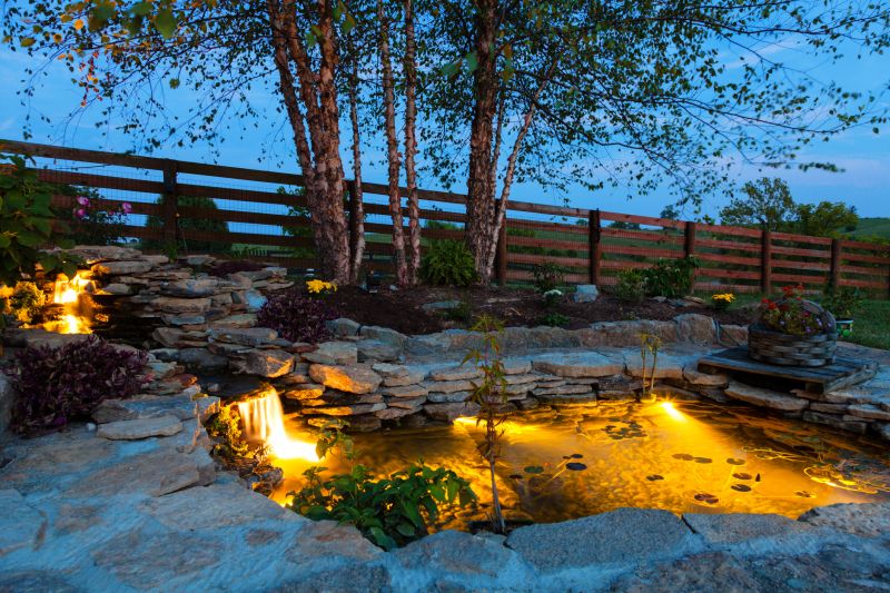 Pond Lighting Installation in Orem, UT