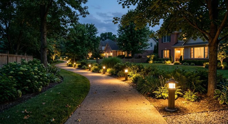 Sidewalk Lighting Installation in Utah County, UT