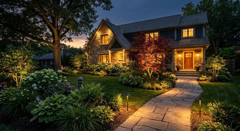 Sidewalk Lighting Installation in Overland Park, KS