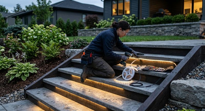 Step Lighting Installation in Orem, UT