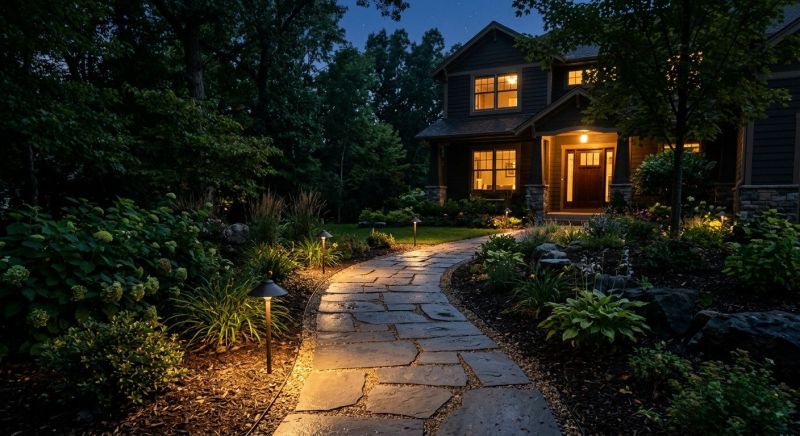 Walkway Lighting Installation in Alpharetta, GA